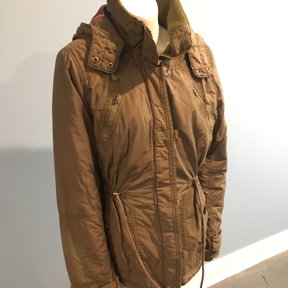 Forest Green Fall/Winter Coat with Detachable Hood